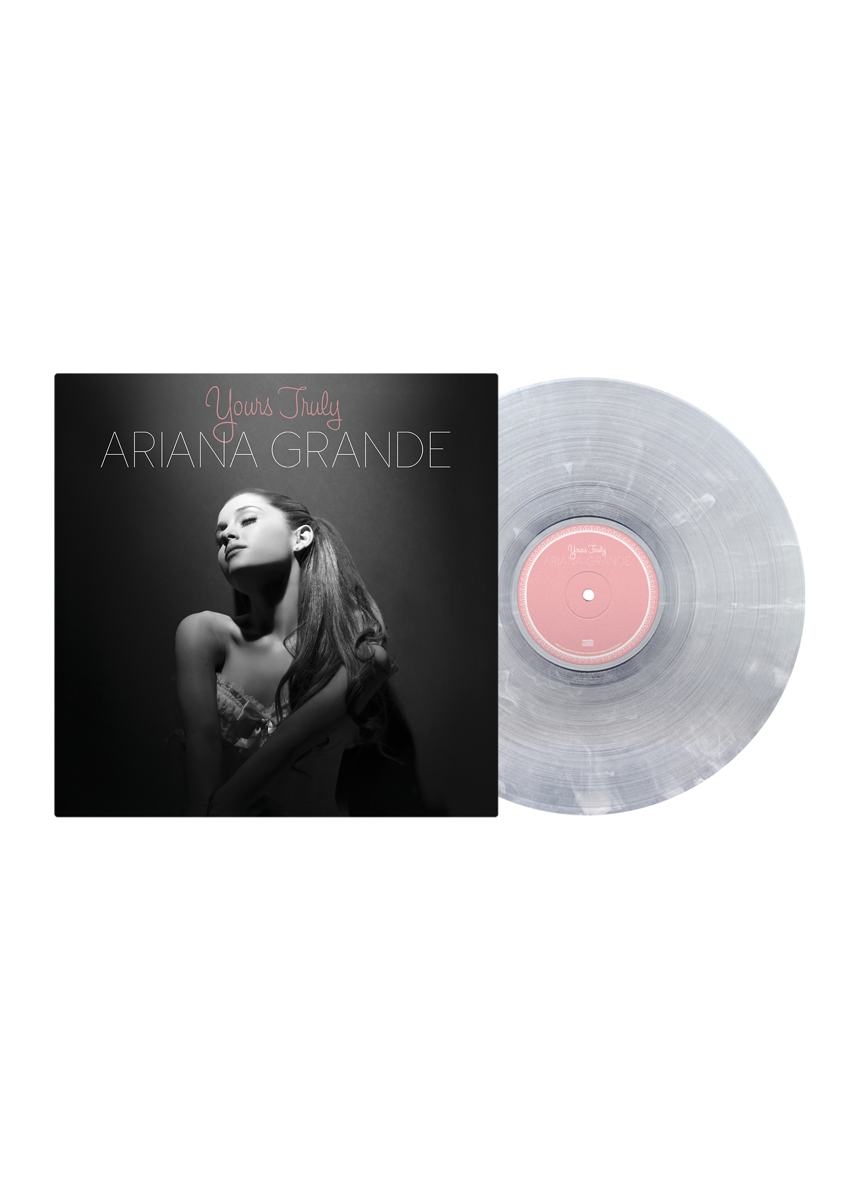 yours truly lp (clear & white swirl)